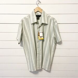 NWTs of the earth | 100% Organic Cotton Senna Strip Button Down Size 2X